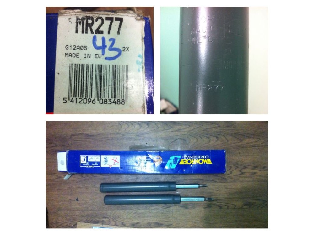 Амортизатор перед. PEUGE 106 II 05.96-07.04